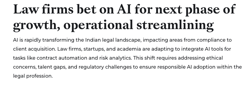 Law firms bet on AI for next phase of growth, operational streamlining